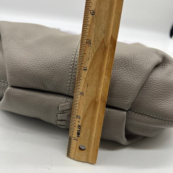 LODIS Medium Whipstitch Leather Tote Lacey Ash Gray Color Womens Handbags - Picture 6 of 11